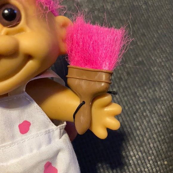 Vintage Russ Artist Painter Troll Doll Pink Hair - Picture 3 of 7